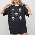 Bows And Skulls Skeleton Ghost Western Witch Aesthetic Meme Halloween Costume Comfort Colors Tee