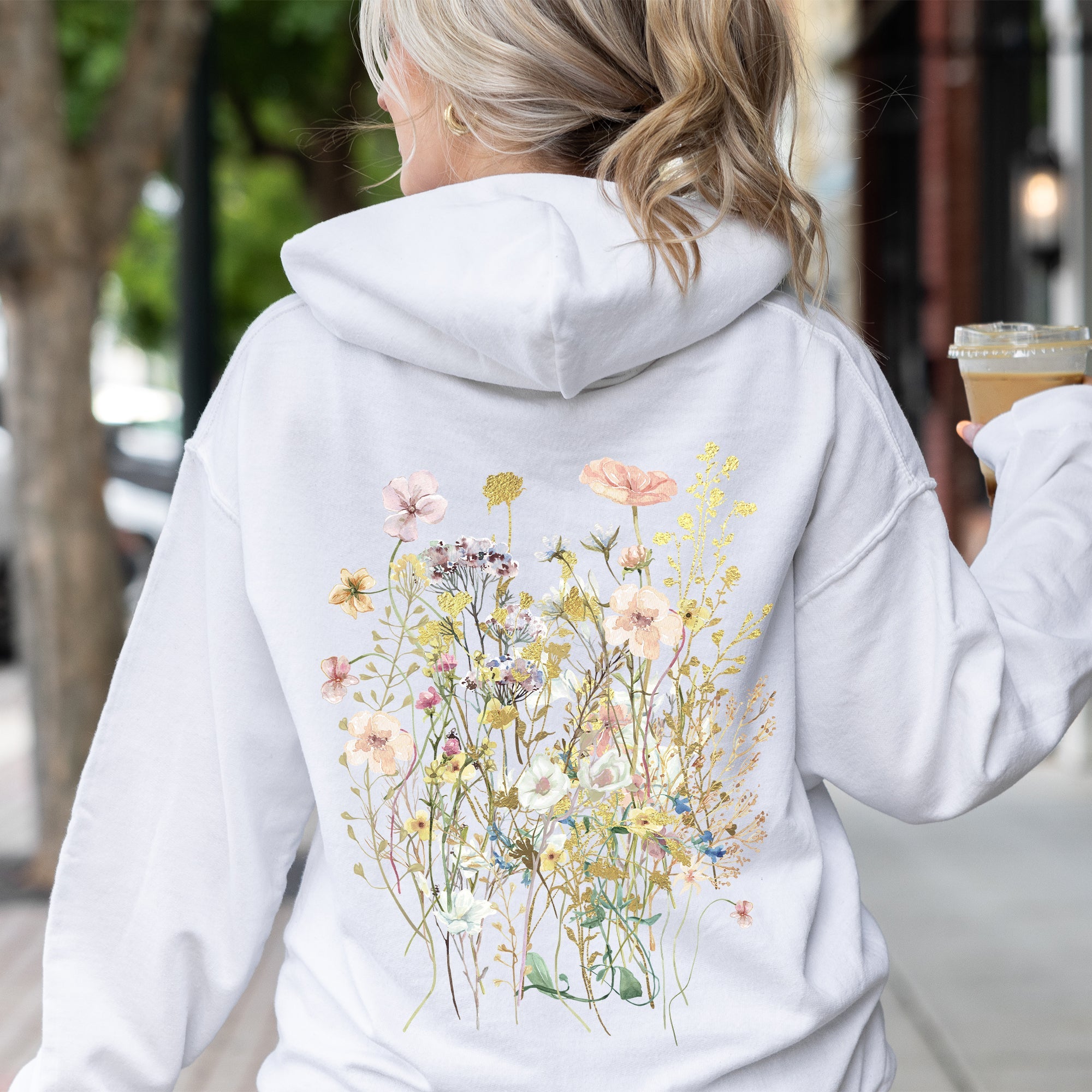 Pressed Flower Bouquet Hoodie