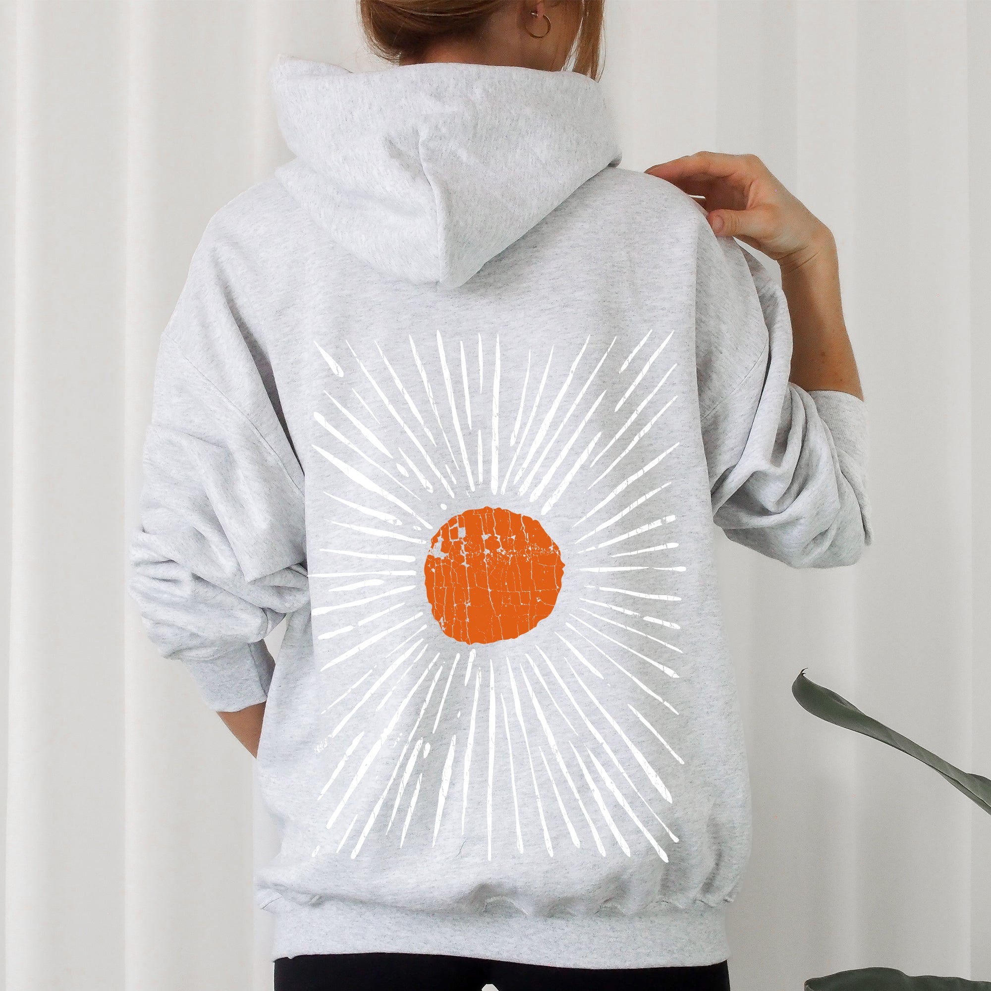 Boho Starburst Celestial Retro Night Sky Mandala With Cosmic Dreams And Vintage Glow Hoodie