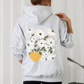 Daisies Retro Floral Design Cozy Garden Print On Soft Fleece With Vintage Vibe And Timeless Charm Hoodie