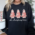 Oh Christmas Tree Snack Little Debbie Christmas Festive Print Vintage Sweatshirt