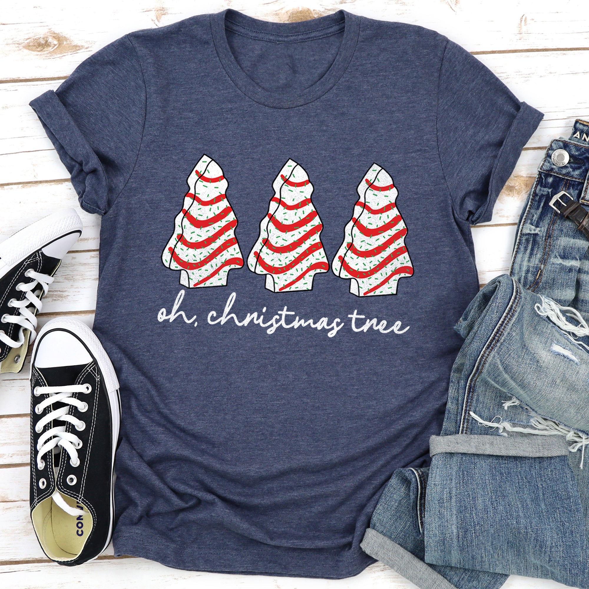 Oh Christmas Tree, Snack, Little Debbie Nostalgic Holiday Treat Icon Graphic Tee
