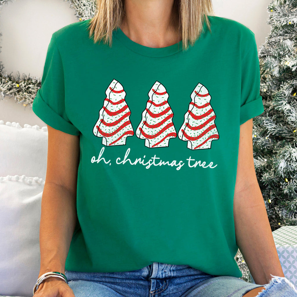 Oh Christmas Tree, Snack, Little Debbie Nostalgic Holiday Treat Icon Graphic Tee