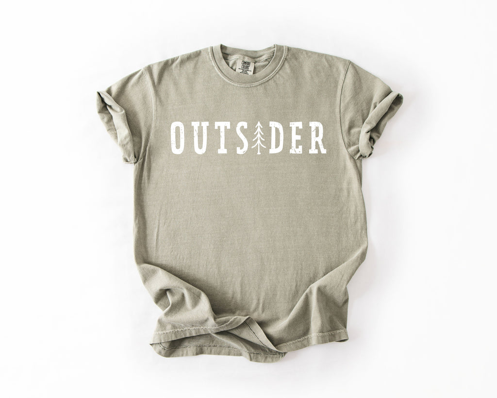 Outsider Adventure Boat Lake Life Camping Outdoor Nature Travel Comfort Colors Tee