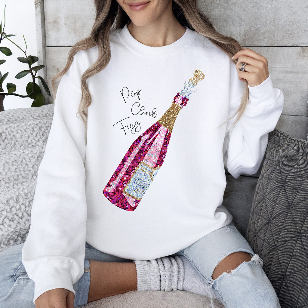 New Year's Champagne 2024 Party Celebration Edition Limited Exclusive Sweatshirt