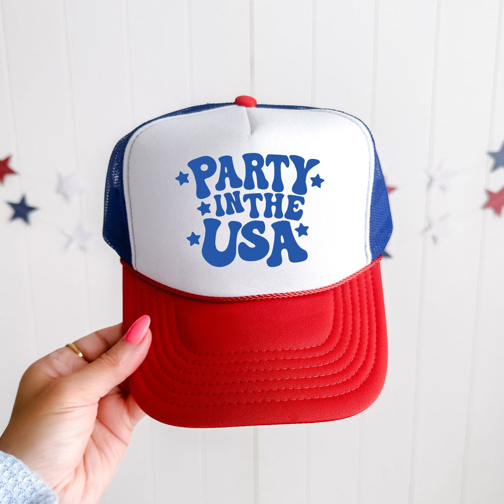 Party In The USA Patriotic Celebration Edition For Independence Day Lovers Trucker Hat