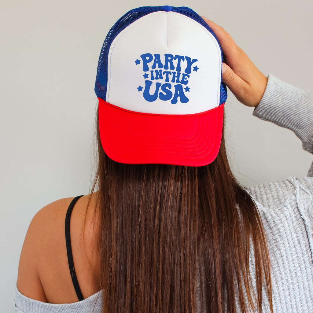Party In The USA Patriotic Celebration Edition For Independence Day Lovers Trucker Hat