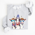 Patriotic Cows Hippie Funny 4th Of July Celebrations Edition Vintage Collectible Sweatshirt