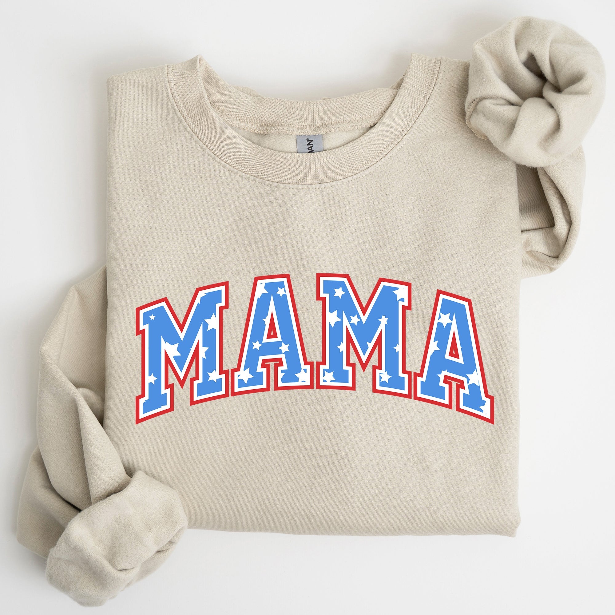 Patriotic Mama Stars and Stripes 4th of July Celebration Edition Sweatshirt