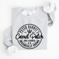 Peter Rabbit's Carrot Patch Vintage Retro Farm Sign Easter Graphic Sweatshirt Cozy Classic