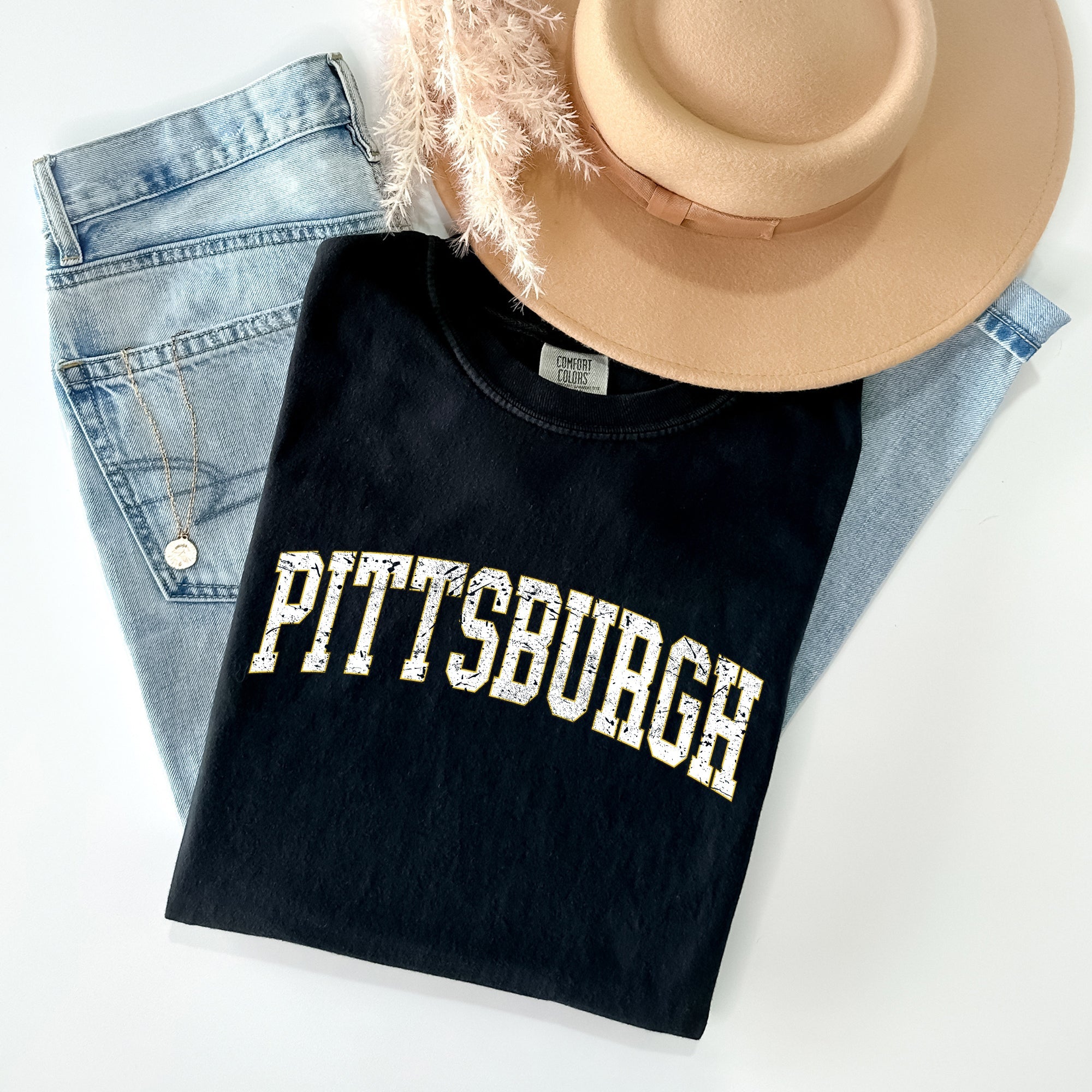 Pittsburgh Football Game Day Tailgate Party State University Pride Comfort Colors Tee