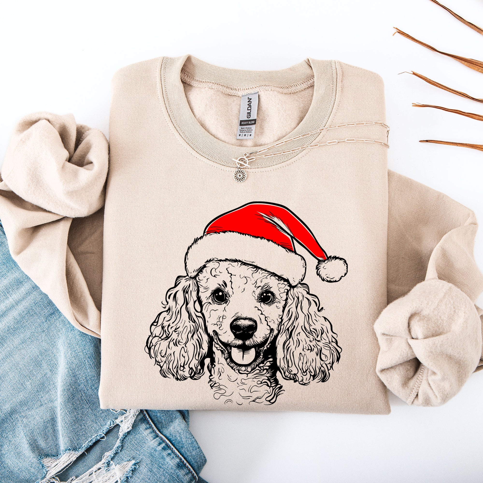 Poodle Santa Christmas Dog Lover Pet Christmas Cheer Limited Edition Graphic Sweatshirt