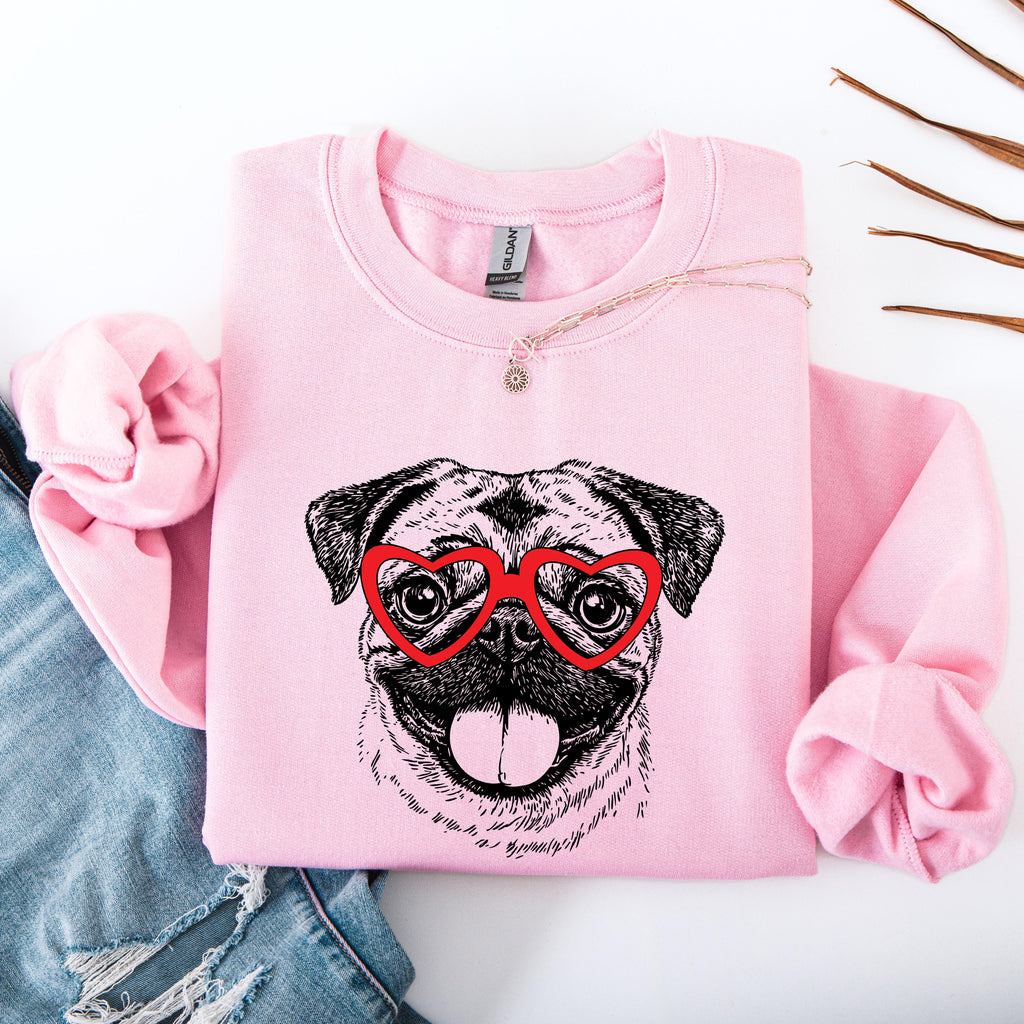 Pug Dog Lover Apparel Pet Breed Cute Pug Lover Enthusiast Dog Parent Favorite Cozy Everyday Sweatshirt