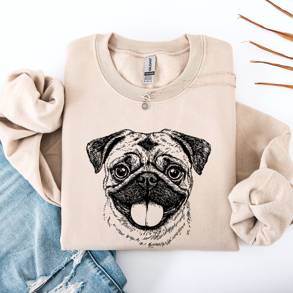 Pug Dog Lover Apparel Pet Breed Cute Pug Lover Enthusiast Dog Parent Favorite Cozy Everyday Sweatshirt