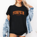 Pumpkin Season Classic Varsity Halloween Fall Autumn Cozy Seasonal Colors Graphic Tee