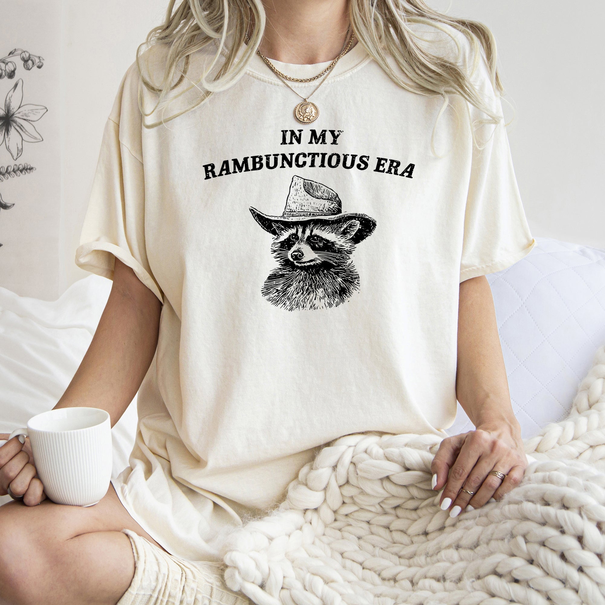 Rambunctious Era Limited Edition Raccoon Meme Aesthetic Funny Comfort Colors Tee