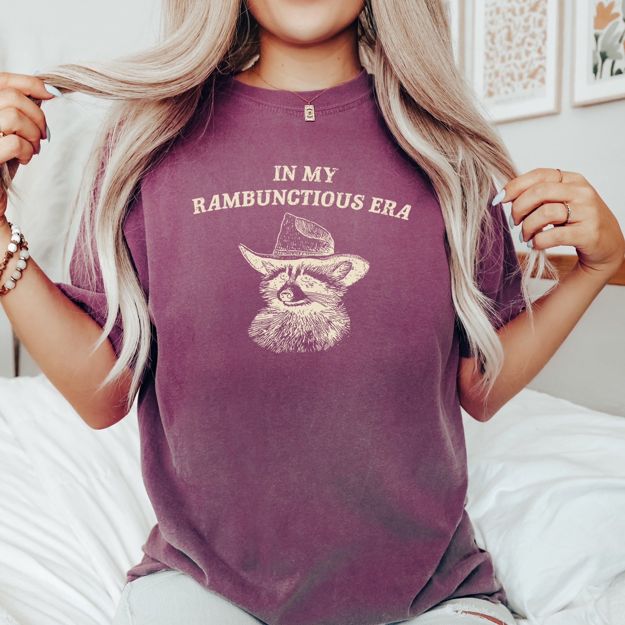 Rambunctious Era Limited Edition Raccoon Meme Aesthetic Funny Comfort Colors Tee