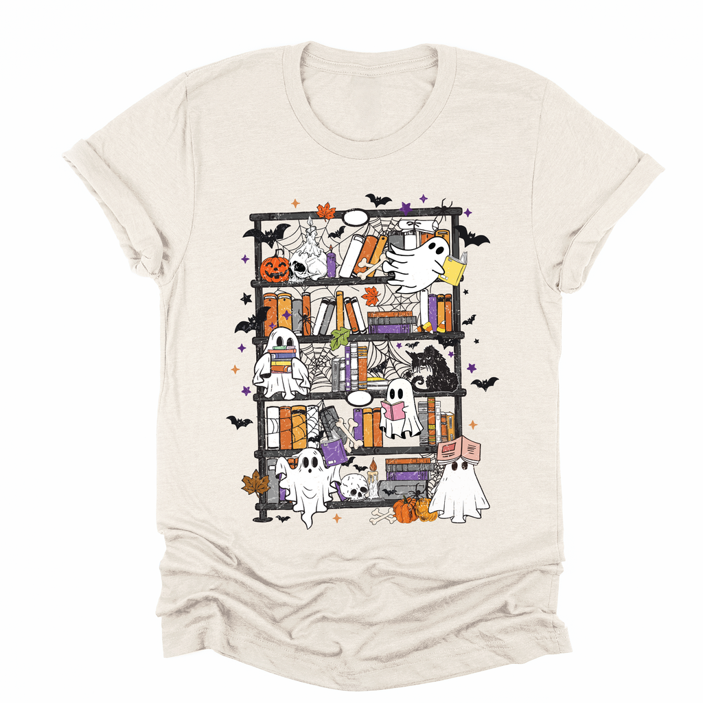 Reading Ghosts Bookish Library Spooky Halloween BookTok Collectors Edition Graphic Tee