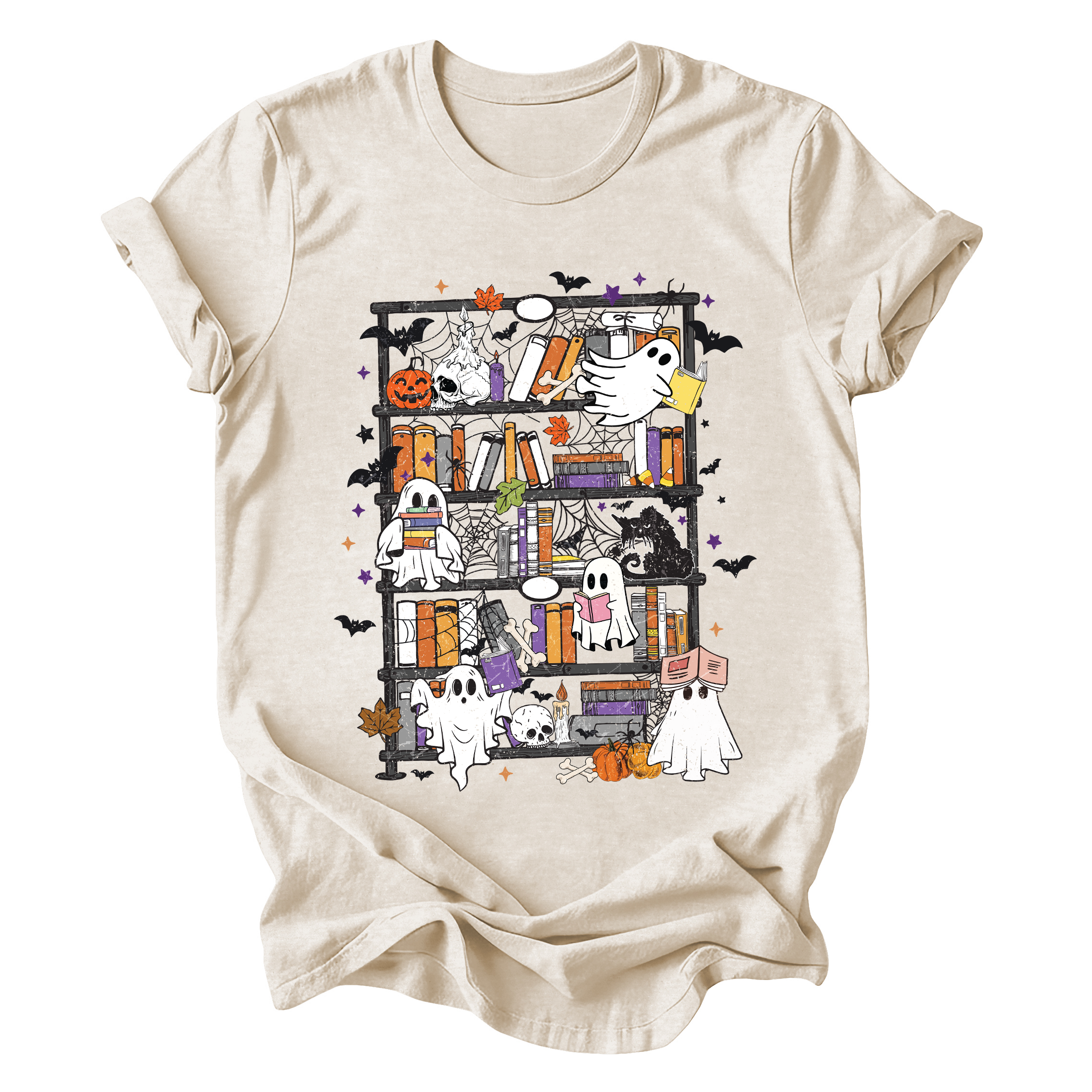 Reading Ghosts Bookish Library Spooky Halloween BookTok Collectors Edition Graphic Tee