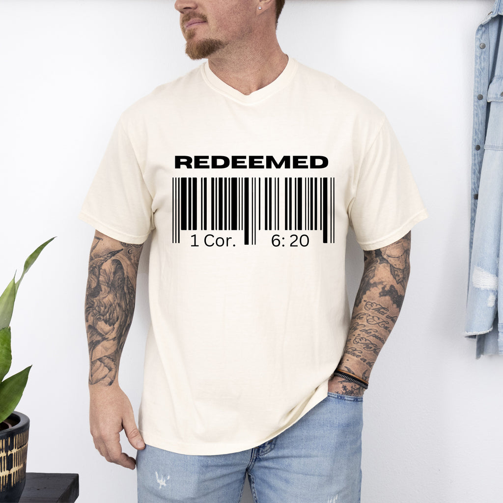 Redeemed Faith In Jesus Gospel Christian Worship Religious Message Comfort Colors Tee