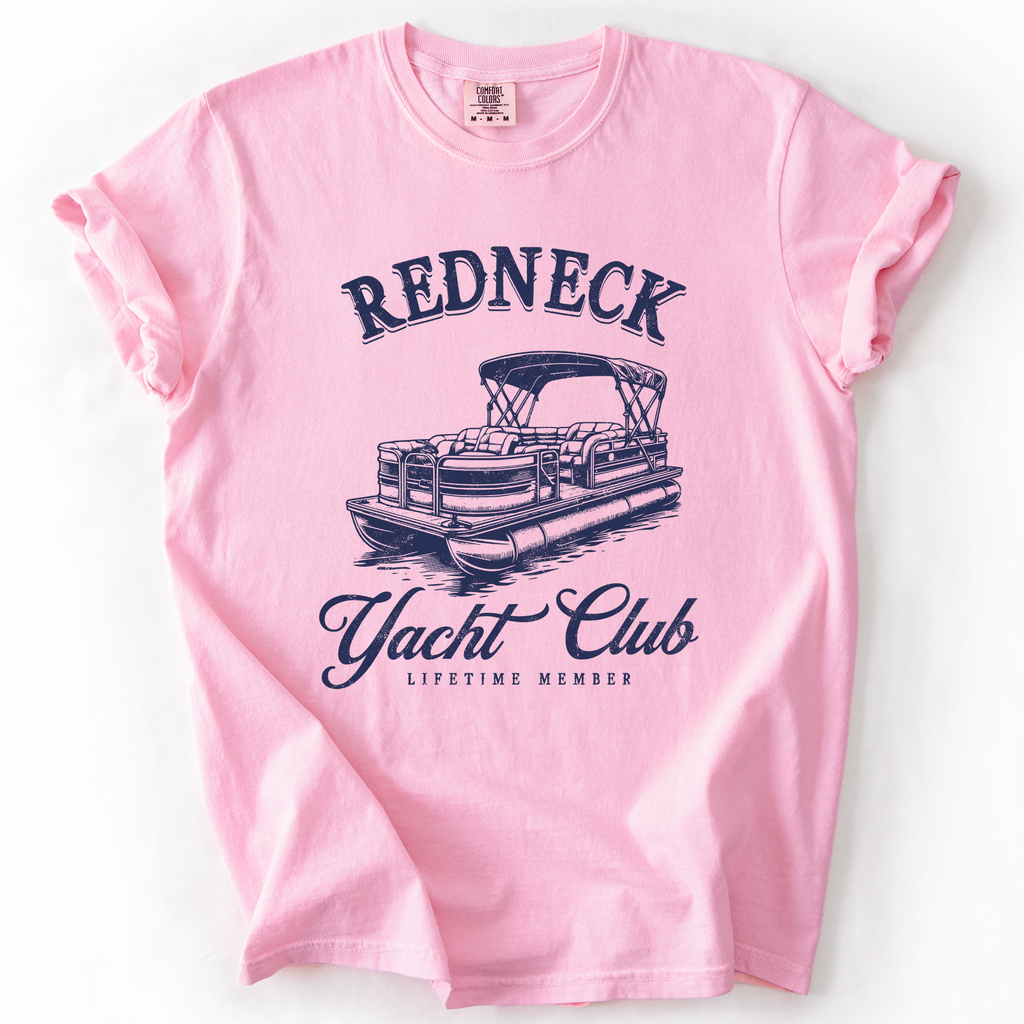 Redneck Yacht Club Funny Summer Beach Hot Girl Summer Sunshine Comfort Colors Tee