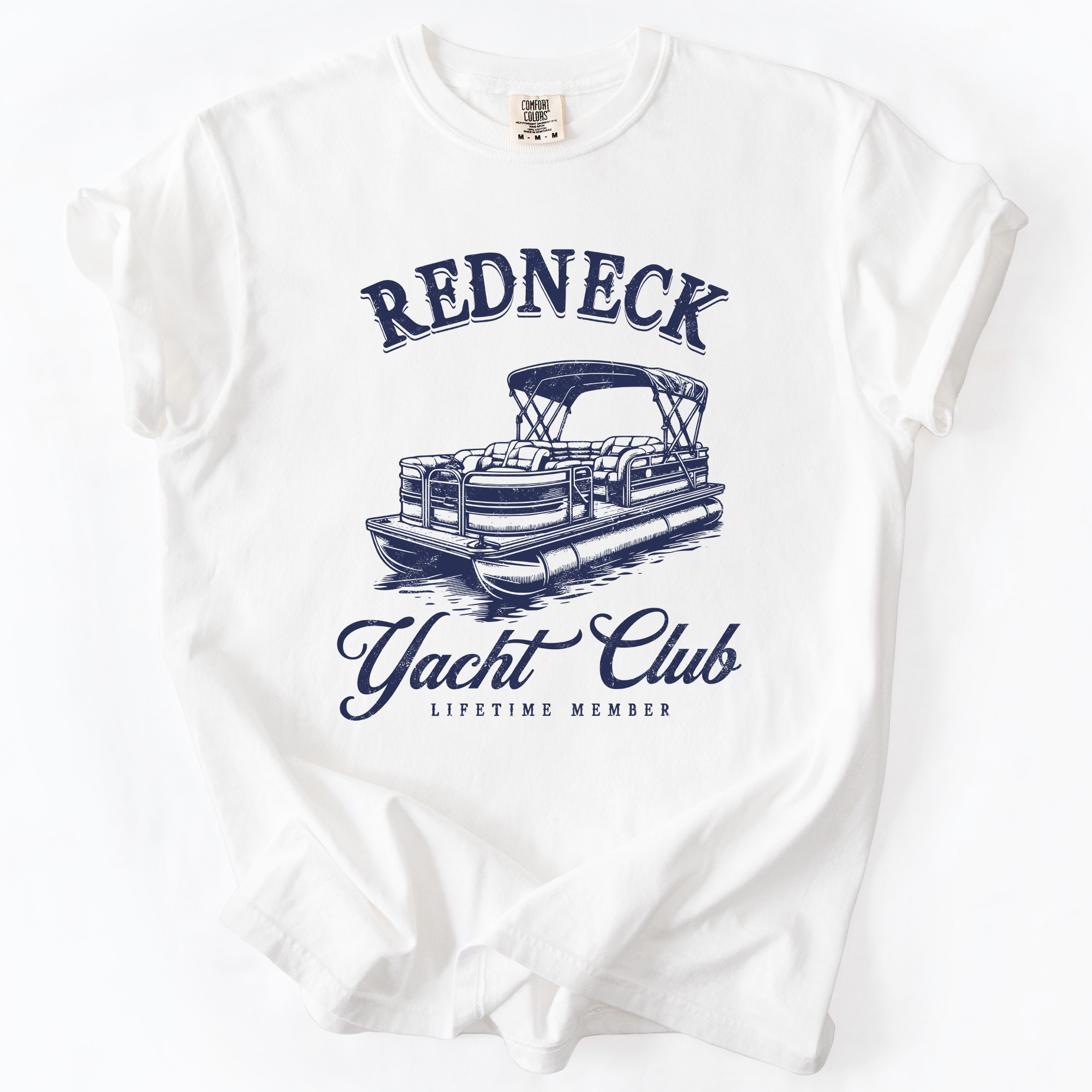 Redneck Yacht Club Funny Summer Beach Hot Girl Summer Sunshine Comfort Colors Tee
