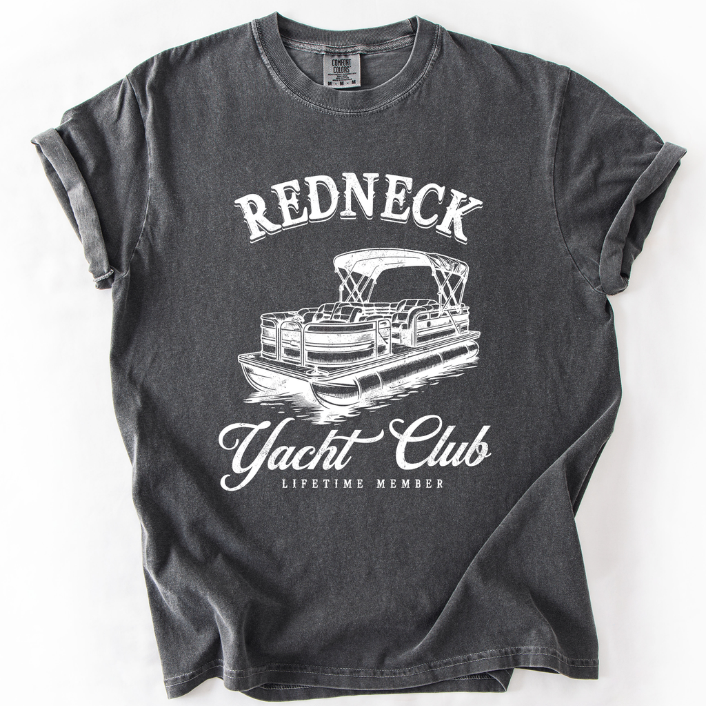 Redneck Yacht Club Funny Summer Beach Hot Girl Summer Sunshine Comfort Colors Tee