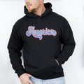 Retro America Grunge Vintage Patriotic USA 4th Of July Americana Flag Inspired Graphic Hoodie