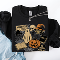 Retro Halloween Monsters Witch Creepy Vintage Nightfall Edition Classic Spooky Motifs And Nostalgic Sweatshirt