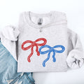 Retro Lace Patriotic America 4th Of July Vintage Print Graphic Premium Sweatshirt