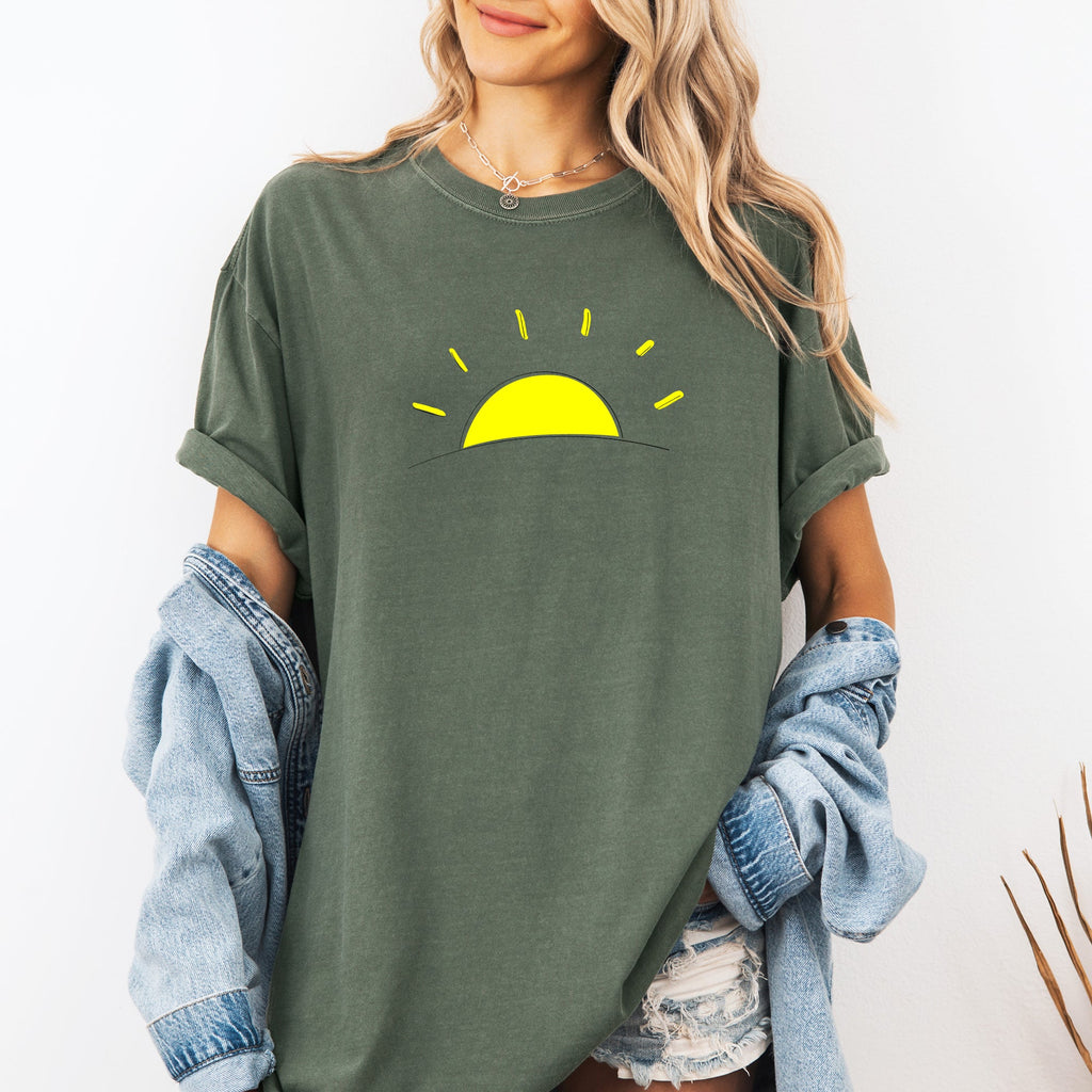Retro Minimalist Sunset, Beach, Summer Limited Edition Premium Soft Comfort Colors Tee