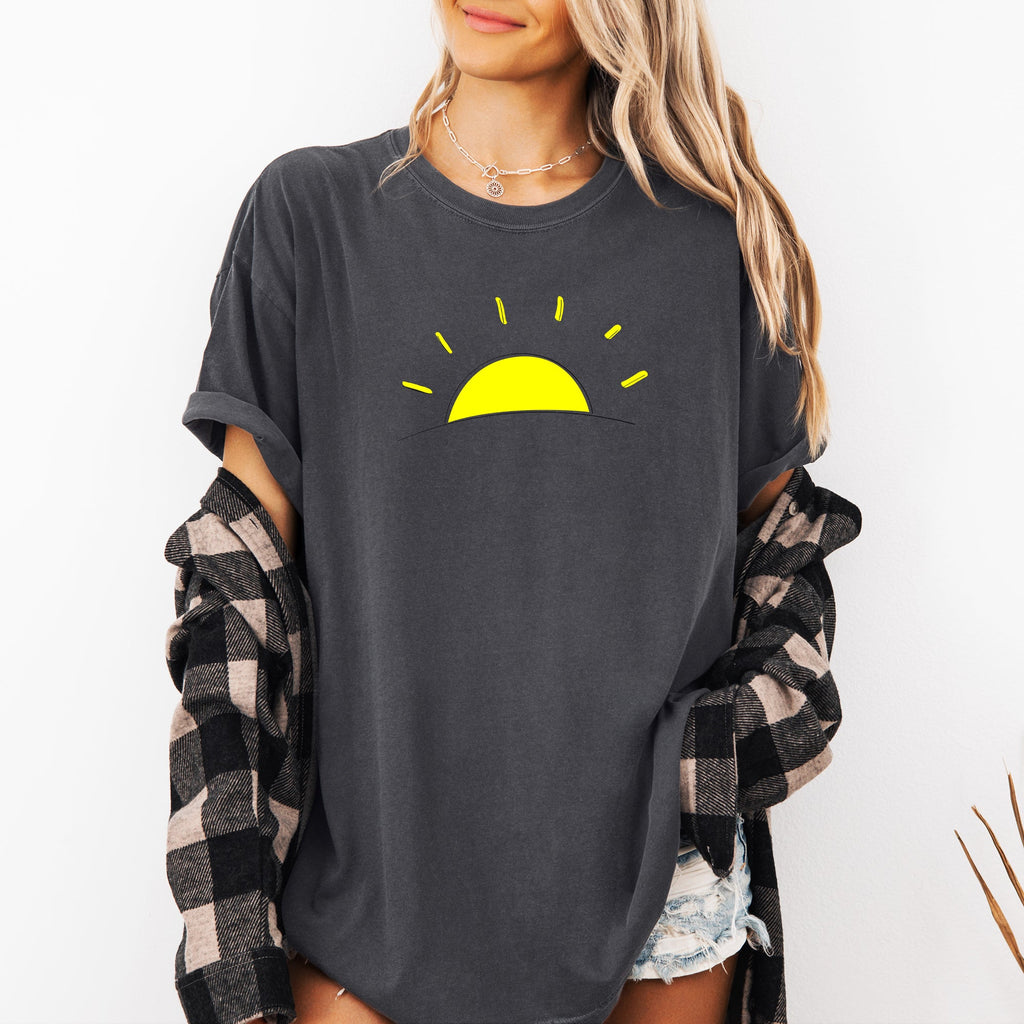 Retro Minimalist Sunset, Beach, Summer Limited Edition Premium Soft Comfort Colors Tee