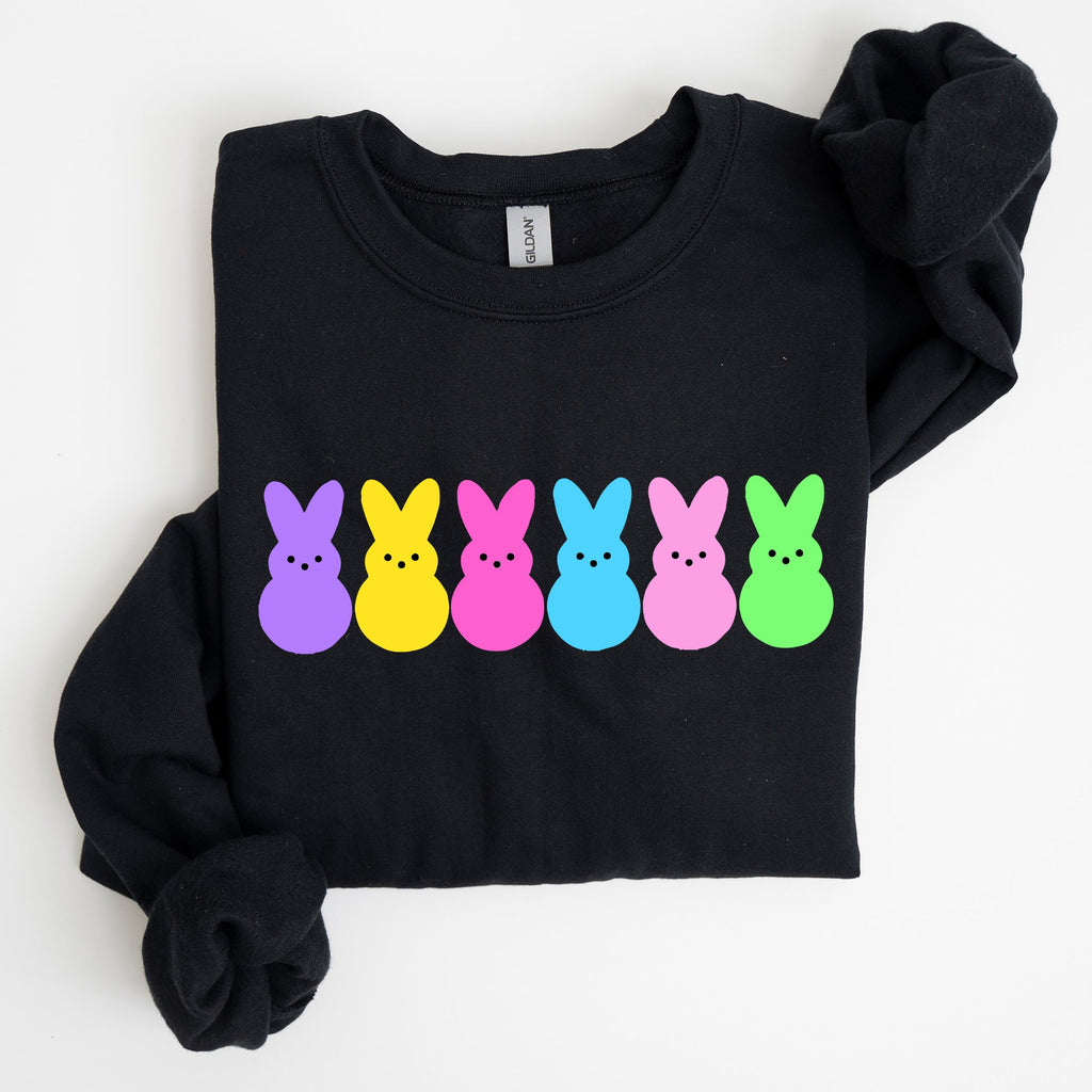 Retro Peeps Easter Candy Rabbit Bunny Nostalgic Pop Art Graphic Print Collection Sweatshirt