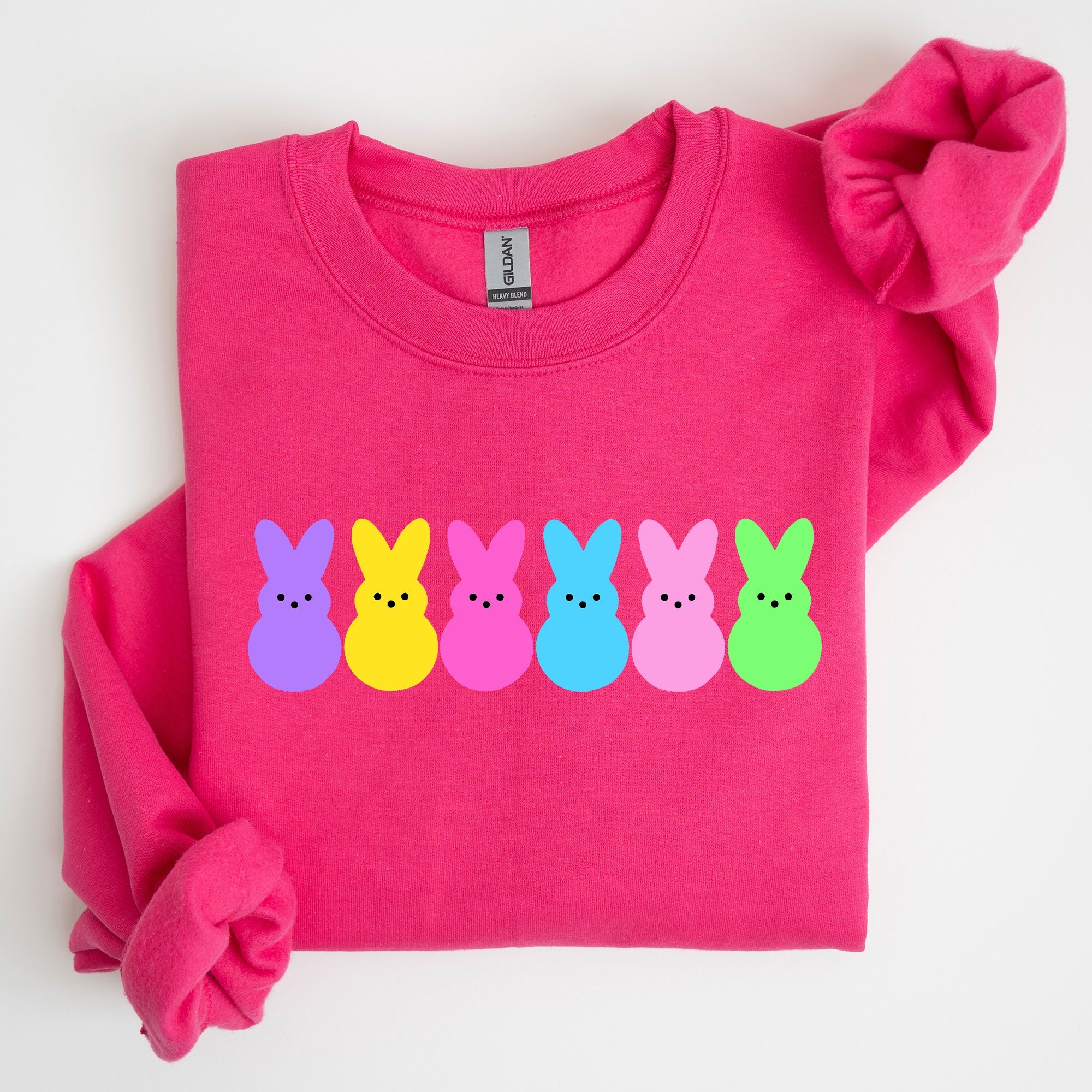 Retro Peeps Easter Candy Rabbit Bunny Nostalgic Pop Art Graphic Print Collection Sweatshirt
