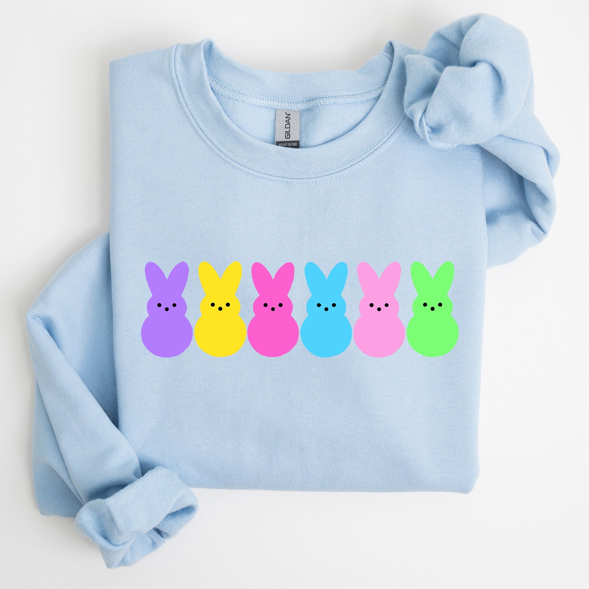 Retro Peeps Easter Candy Rabbit Bunny Nostalgic Pop Art Graphic Print Collection Sweatshirt