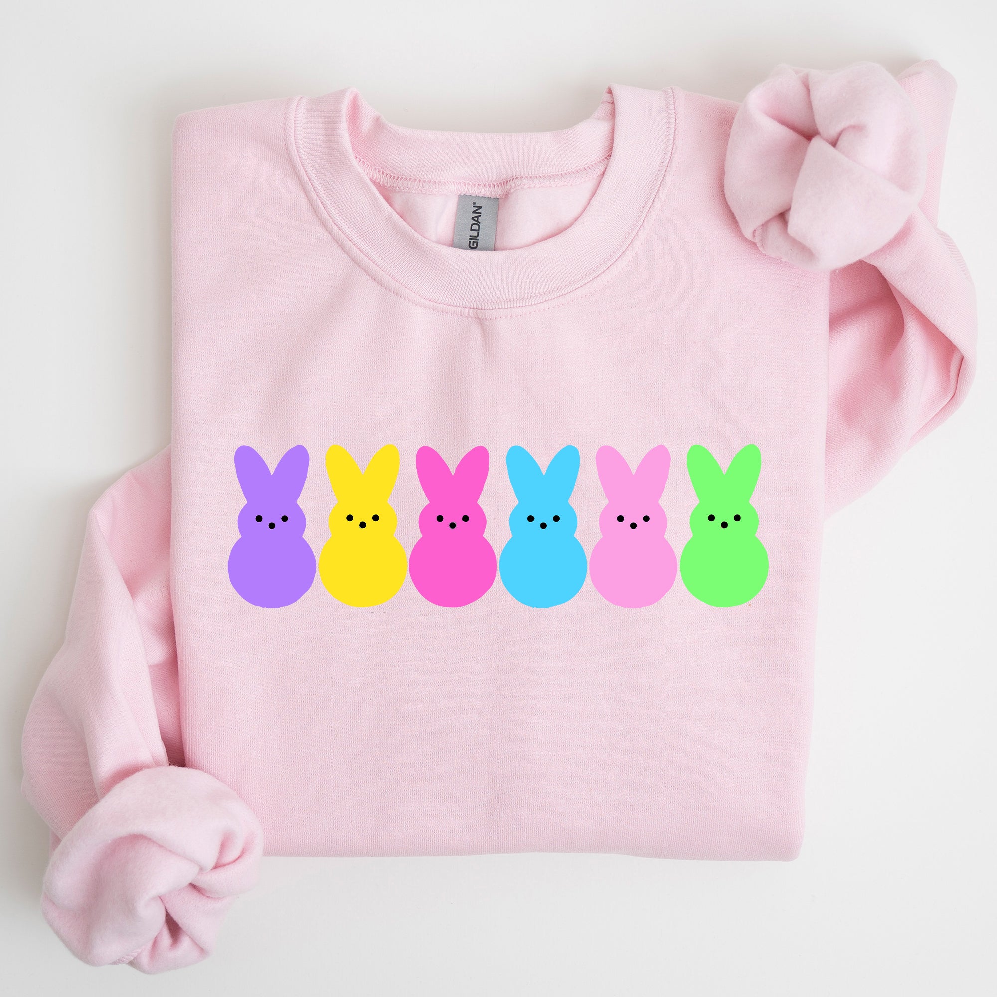 Retro Peeps Easter Candy Rabbit Bunny Nostalgic Pop Art Graphic Print Collection Sweatshirt