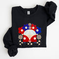 Retro Van Patriotic 4th Of July Americana Road Trip Scene With Stars Stripes And Vintage Van Illustration Sweatshirt