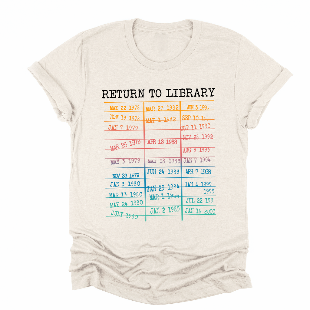Return To Library BookTok Bookish Trend For Avid Readers And Night Owls Graphic Tee