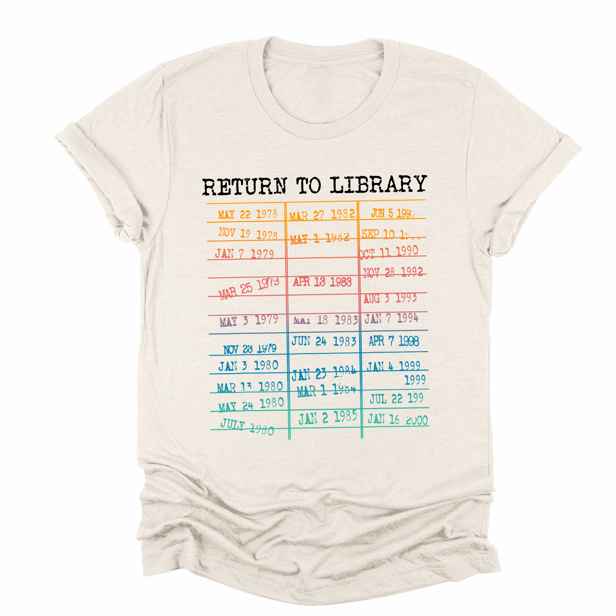 Return To Library BookTok Bookish Trend For Avid Readers And Night Owls Graphic Tee