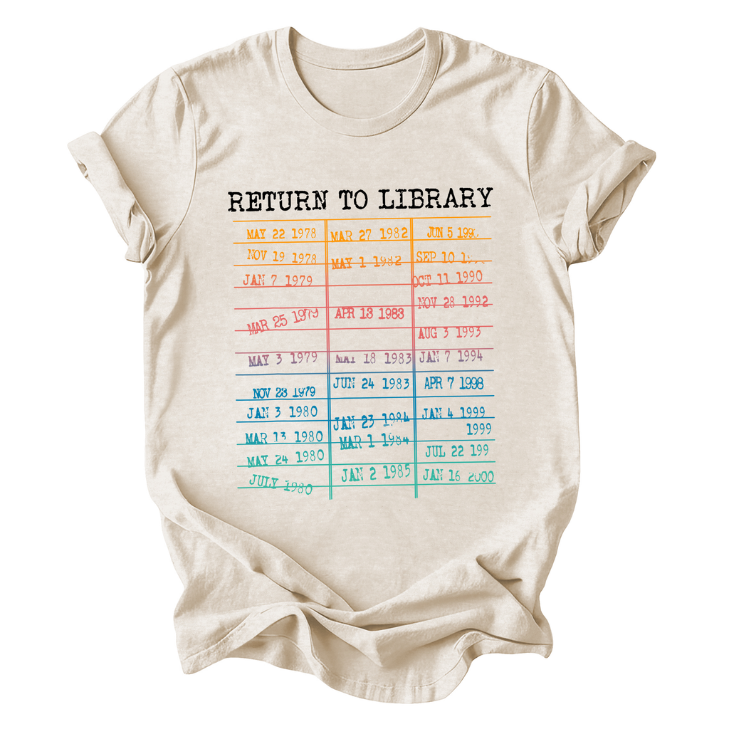 Return To Library BookTok Bookish Trend For Avid Readers And Night Owls Graphic Tee