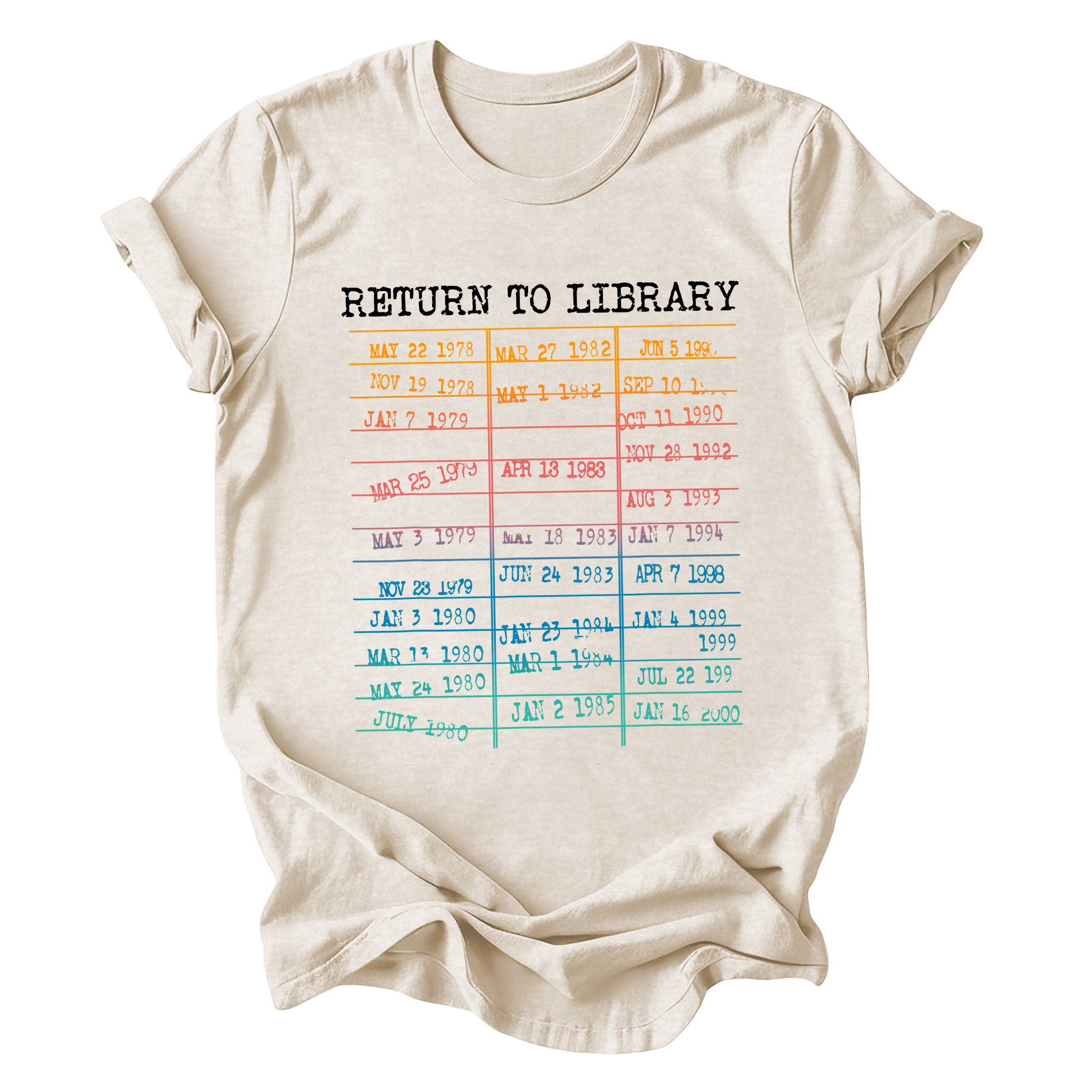 Return To Library BookTok Bookish Trend For Avid Readers And Night Owls Graphic Tee