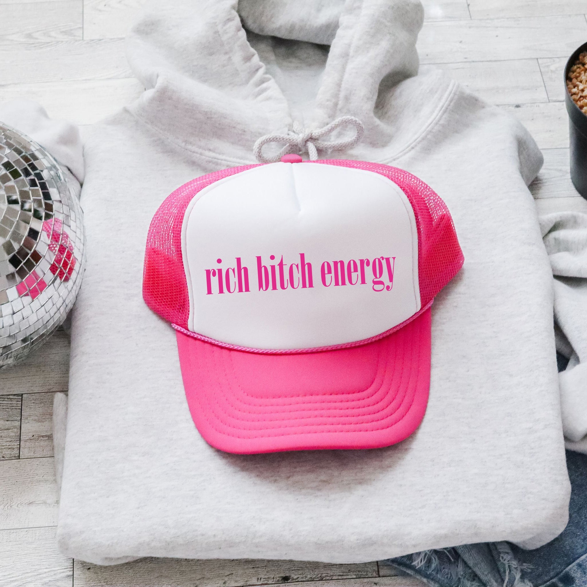 Rich Bitch Energy Trucker Hat