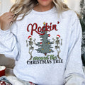 Rocking Around The Christmas Tree, Dancing Skeletons Holiday Party Edition Sweatshirt