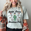 Rocking Around The Christmas Tree Desert Cactus Dancing Skeletons Comfort Colors Tee