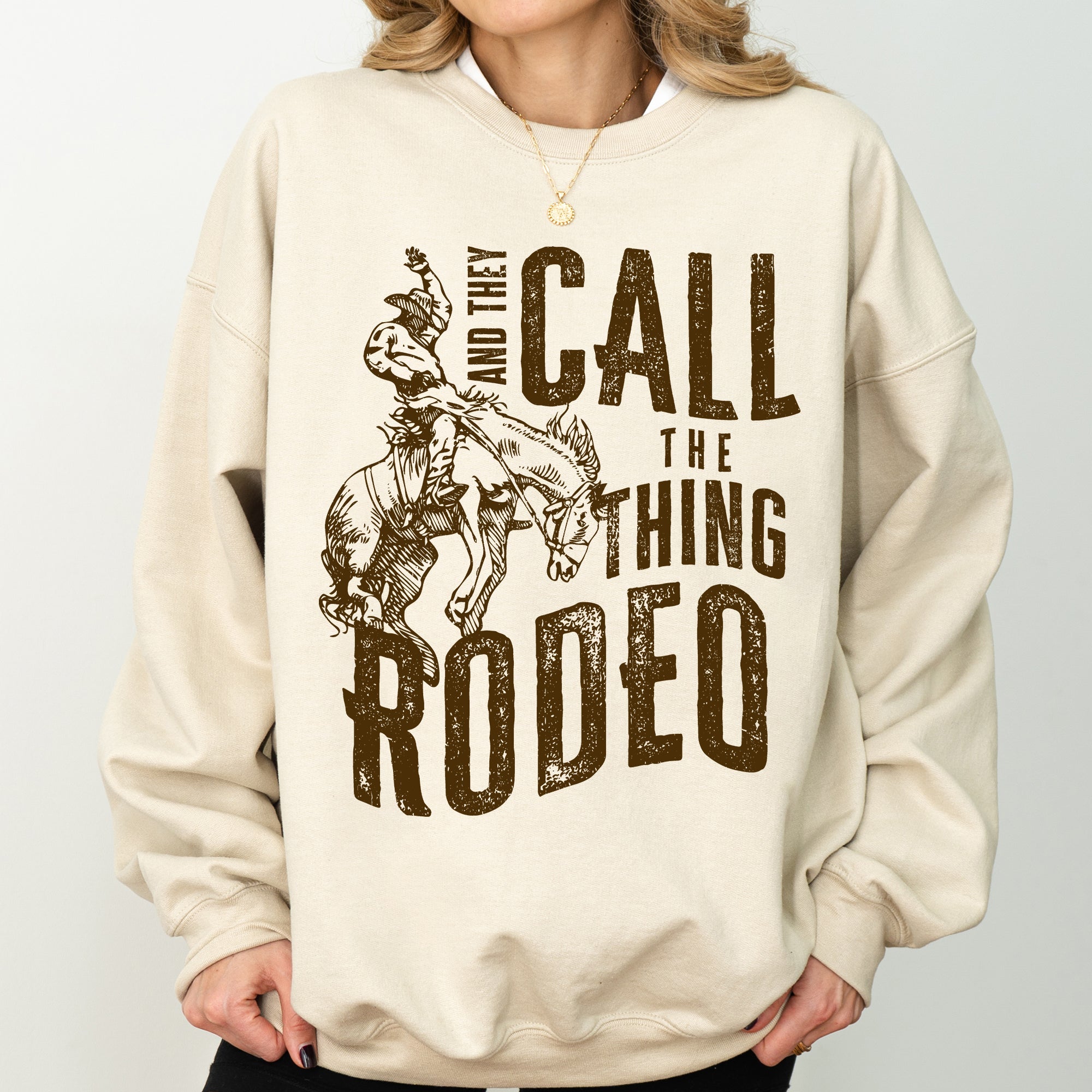 Rodeo Rider Bronco Bull Horse Cowboy Cowgirl Western Heritage Rodeo Spirit Collection Sweatshirt