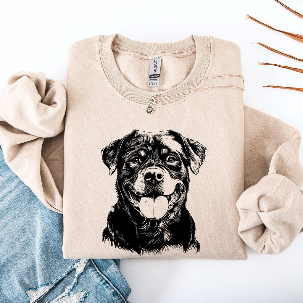 Rottweiler Lover Official Collection Premium Cotton Blend Dog Breed Enthusiast Sweatshirt