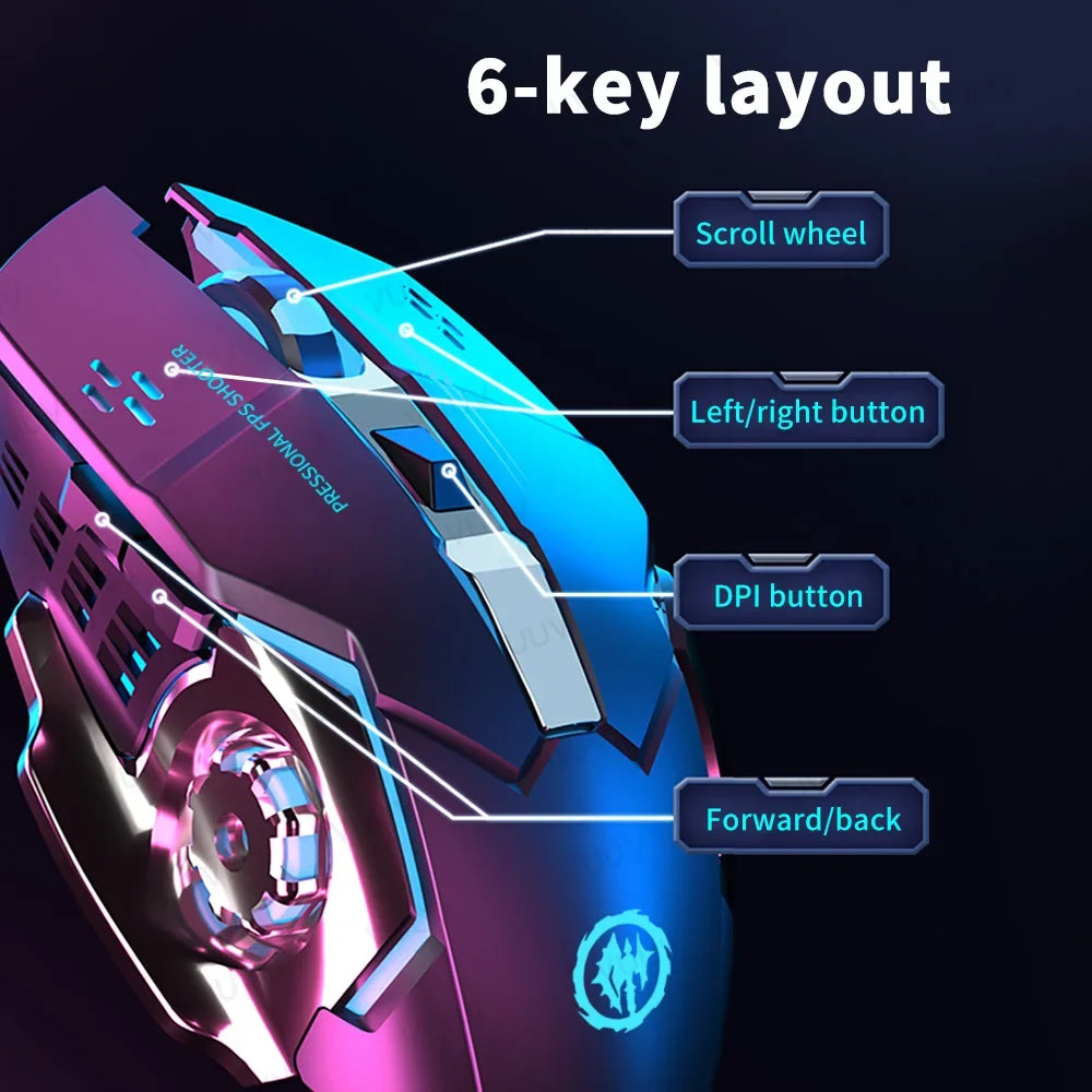 Wireless Gaming Mouse Bluetooth