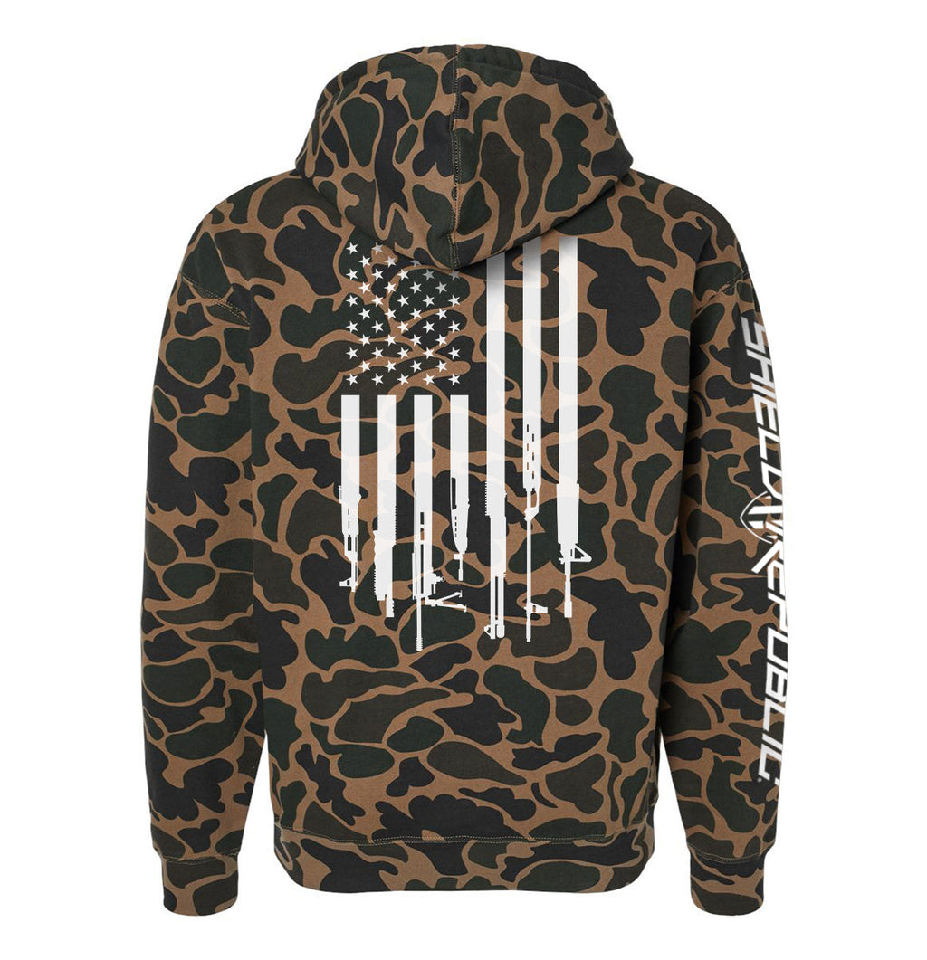 Firearm Flag Graphic Tee & Hoodie