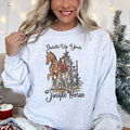 Saddle Up Your Jingle Horse Christmas Cowgirl Cowboy Country Western Holiday Sweatshirt