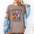 Salem Witch Cocktail Club Graphic Tee For Halloween Parties And Cocktail Lovers Everywhere